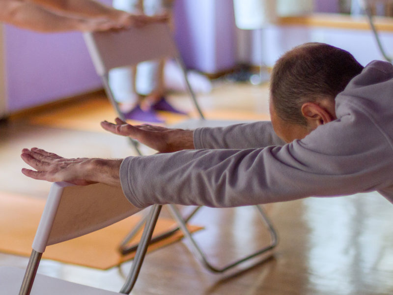 yoga sur chaise