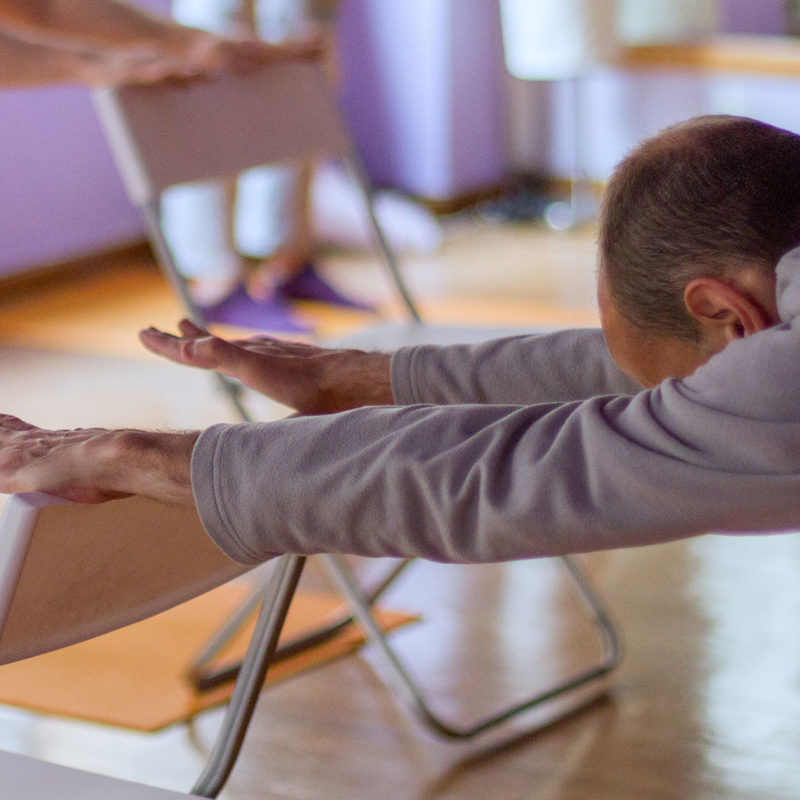 yoga sur chaise
